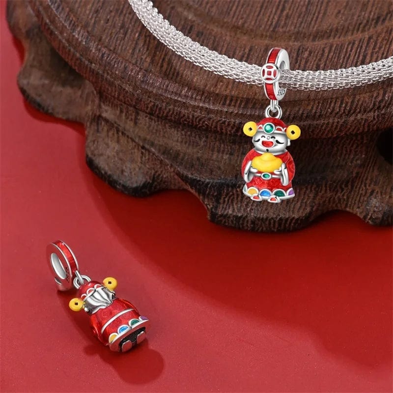 Liora Atelier Fortune - Bearing Caishen God of Wealth Dangle Charm