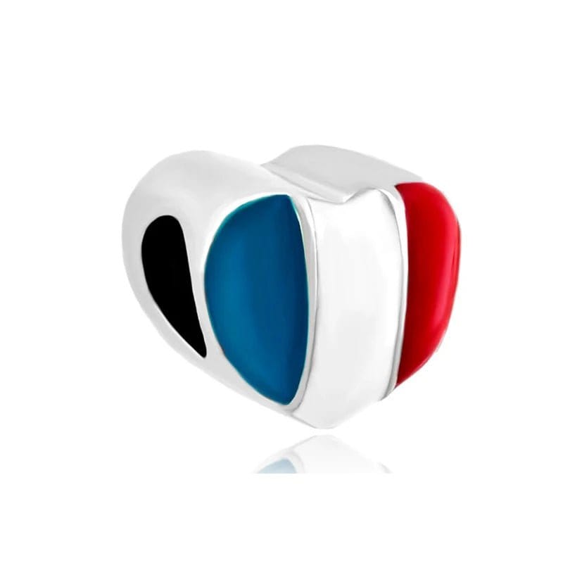 Liora Atelier France Flag Heart Charm