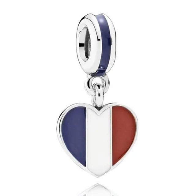 Liora Atelier France Heart Flag Dangle Charm