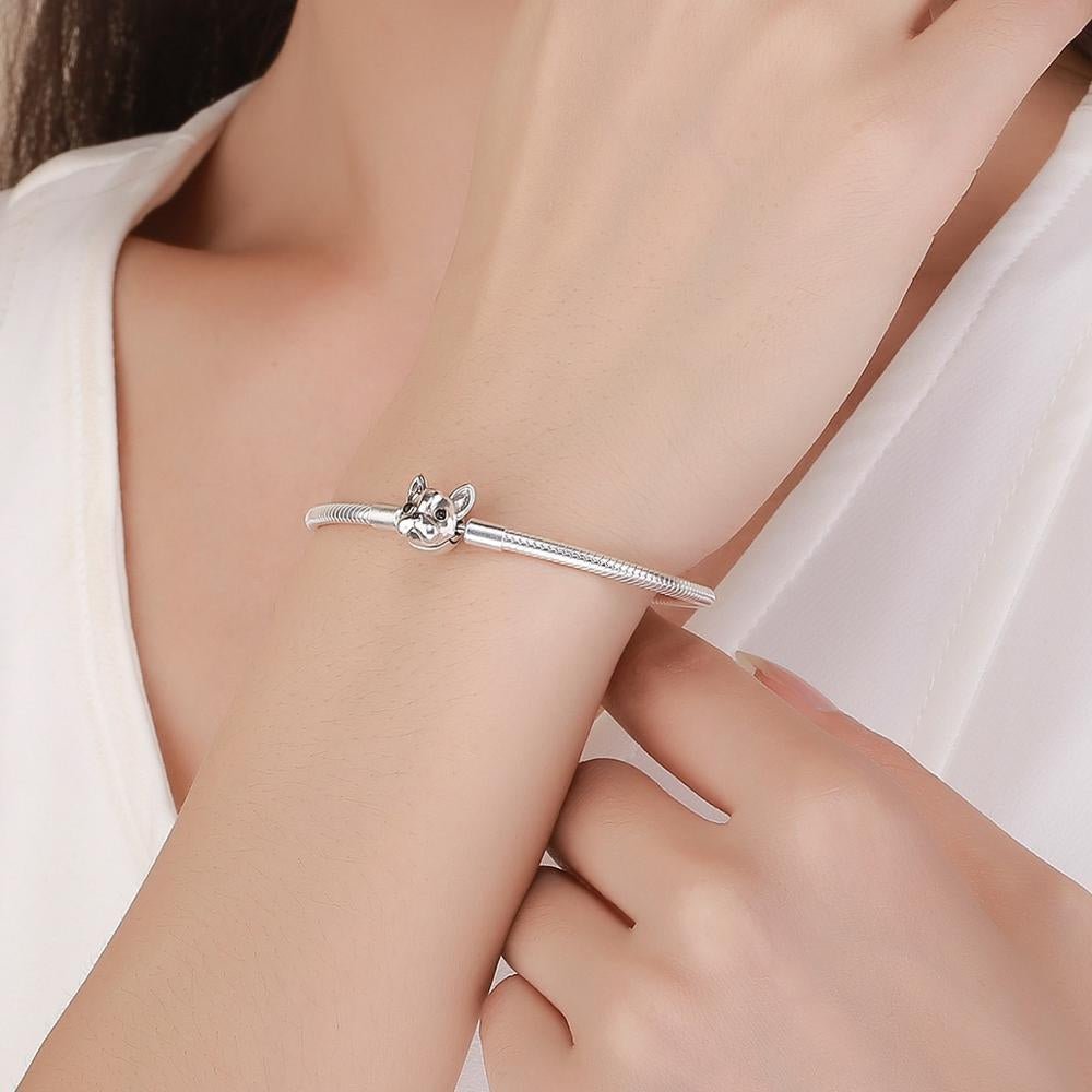 Liora Atelier French Bulldog Charm Bracelet