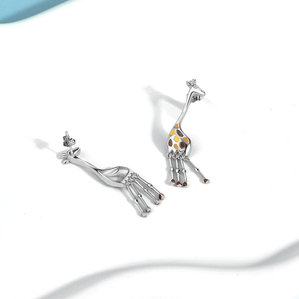 Liora Atelier Giraffe Drop Earrings with Enamel Details