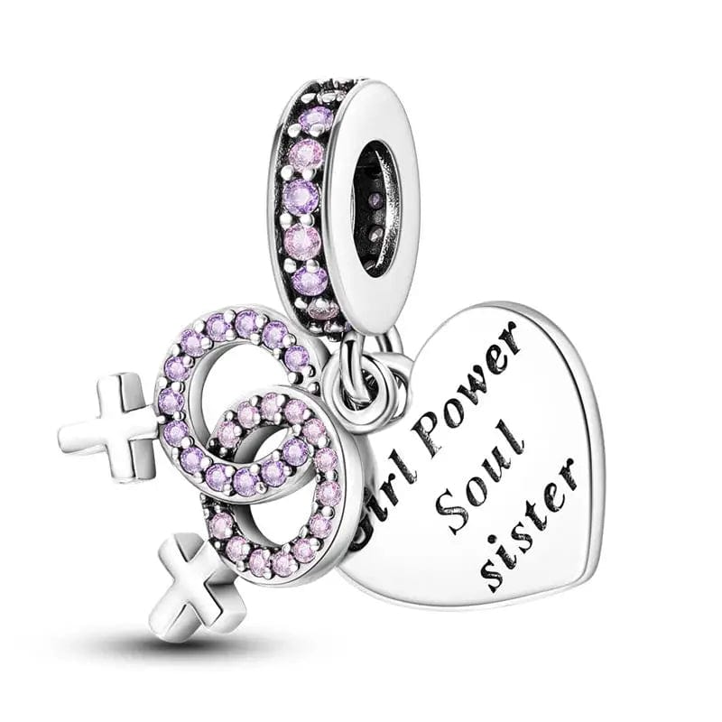 Liora Atelier Girl Power Soul Sister Best Friends Charm