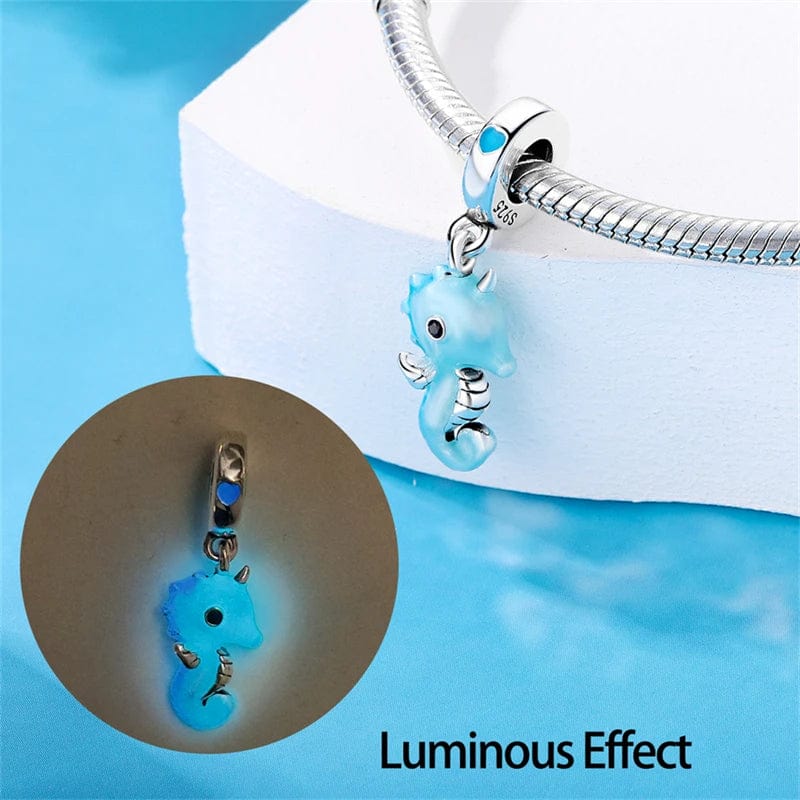 Liora Atelier Glow in the Dark Baby Seahorse Dangle Charm