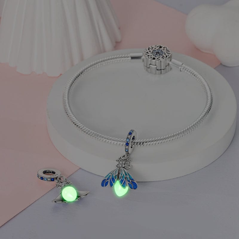 Liora Atelier Glow - in - the - dark Blue Firefly Dangle Charm