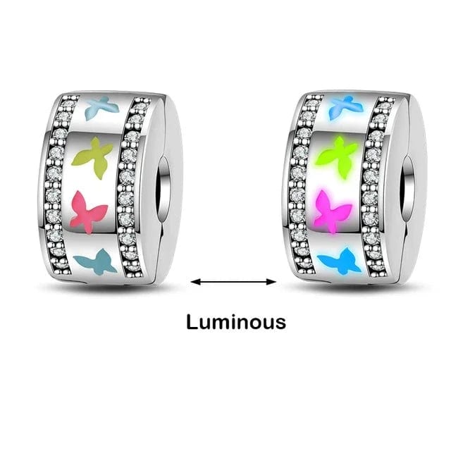 Liora Atelier Glow in the Dark Luminous Butterflies Charm