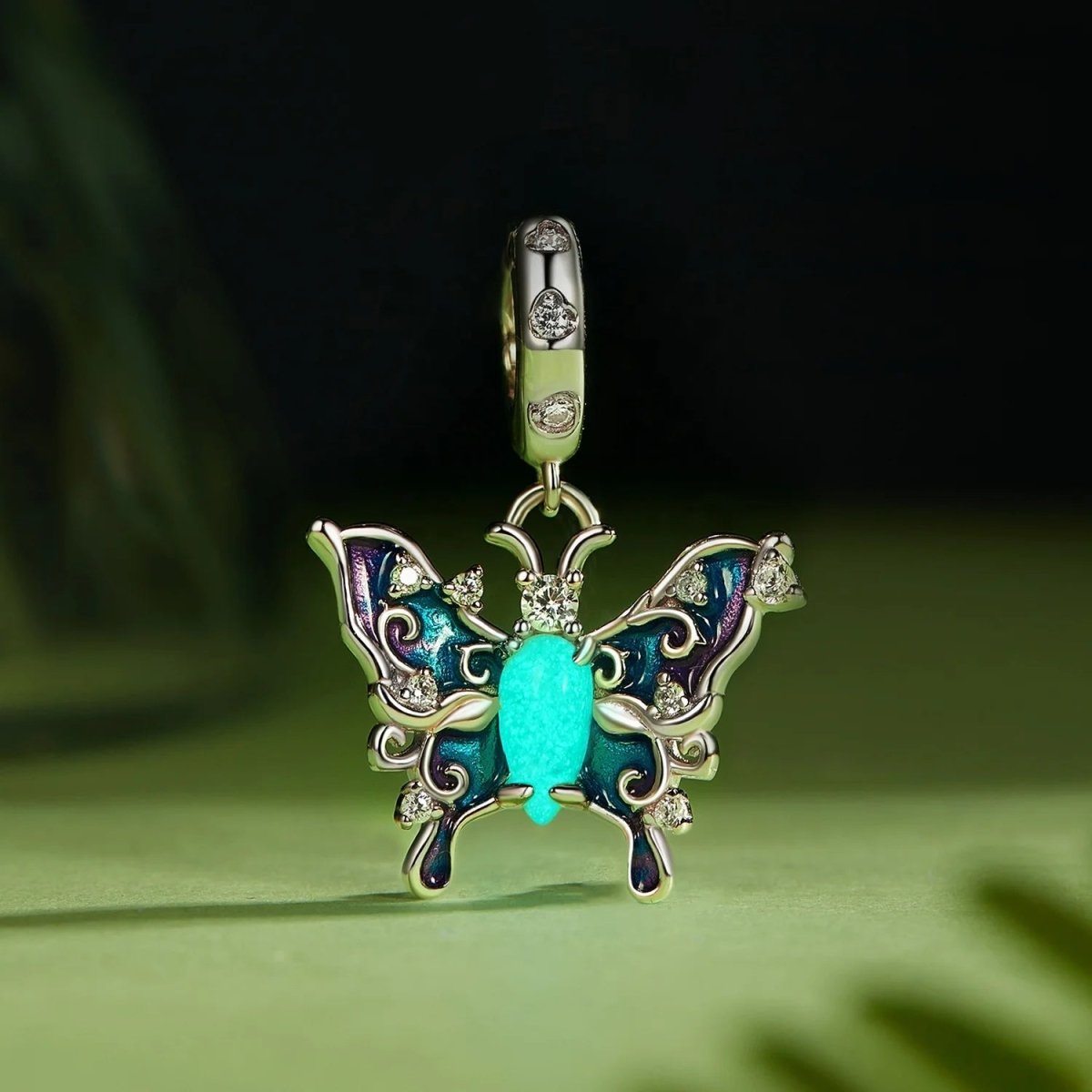 Liora Atelier Glow in the Dark Luminous Celestial Butterfly Dangle Charm