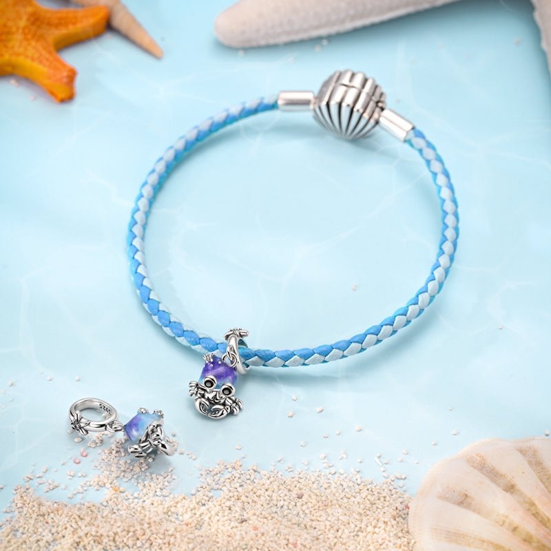 Liora Atelier Glow in the Dark Luminous Crab with Starfish Dangle Charm