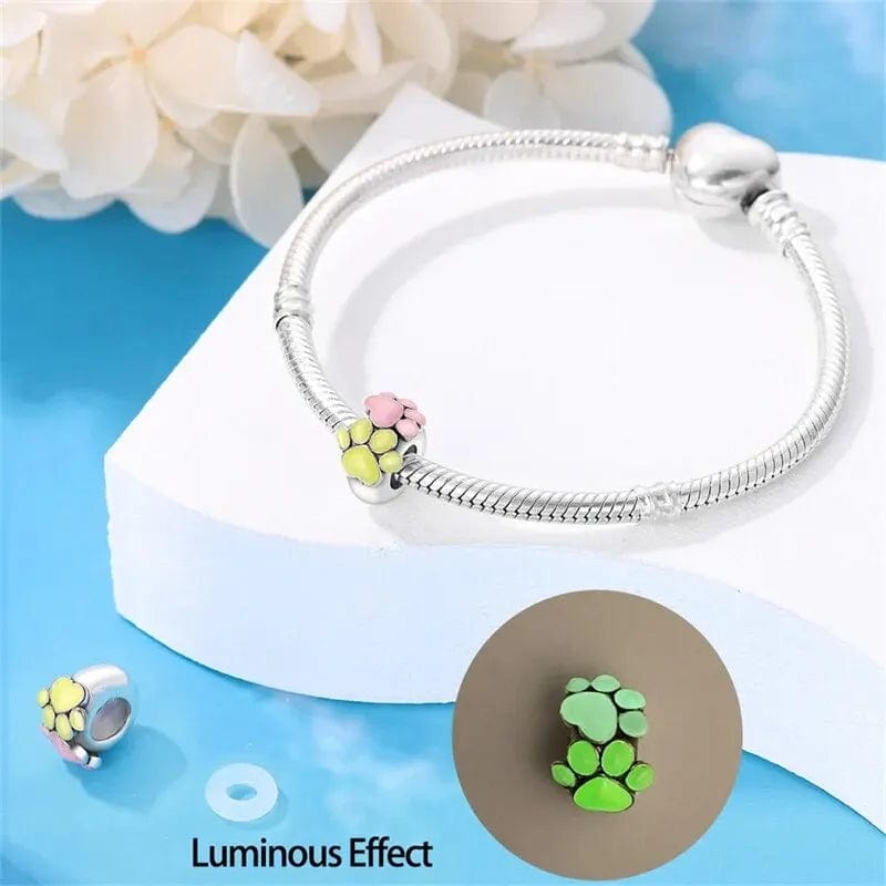 Liora Atelier Glow in the Dark Luminous Dog Paws Charm