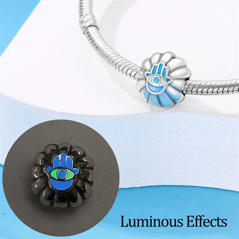 Liora Atelier Glow in the Dark Luminous Hamsa Hand Clip Charm