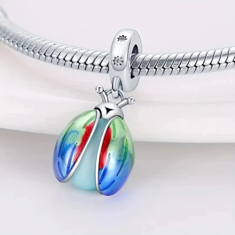 Liora Atelier Glow in the Dark Luminous Lady Bug Dangle Charm