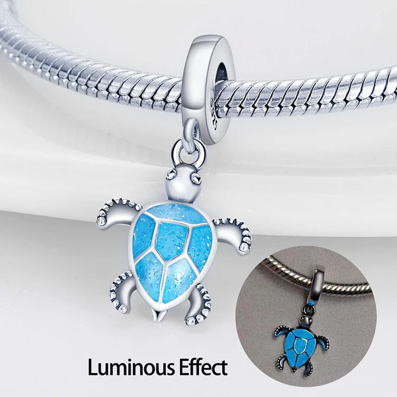 Liora Atelier Glow in the Dark Luminous Ocean Turtle Dangle Charm