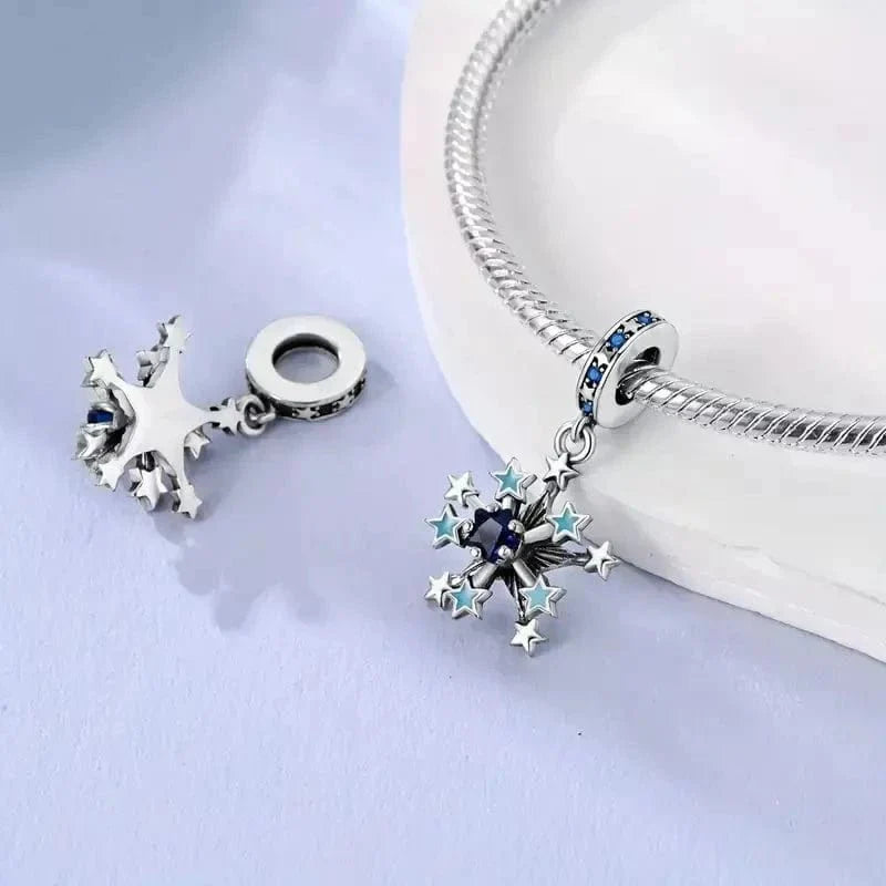 Liora Atelier Glow in the Dark Luminous Snowflake Dangle Charm