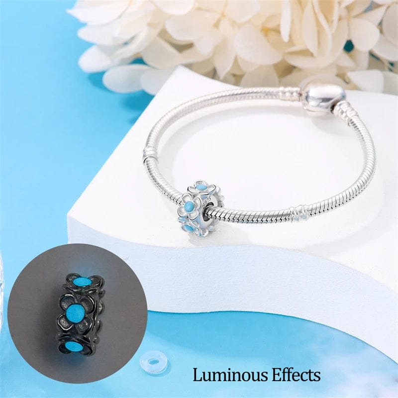 Liora Atelier Glow in the Dark Luminous Spacer Daisies Charm