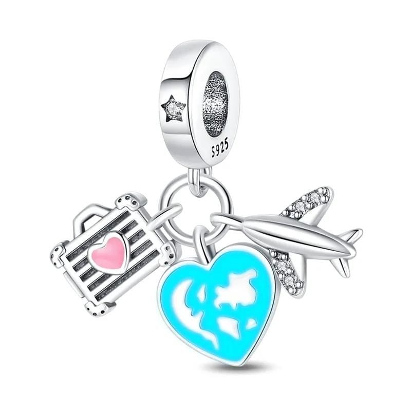 Liora Atelier Glow in the Dark Luminous Travel Plane & Luggage Dangle Charm