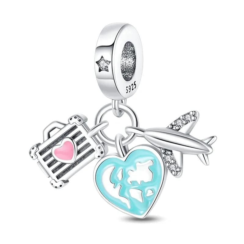 Liora Atelier Glow in the Dark Luminous Travel Plane & Luggage Dangle Charm