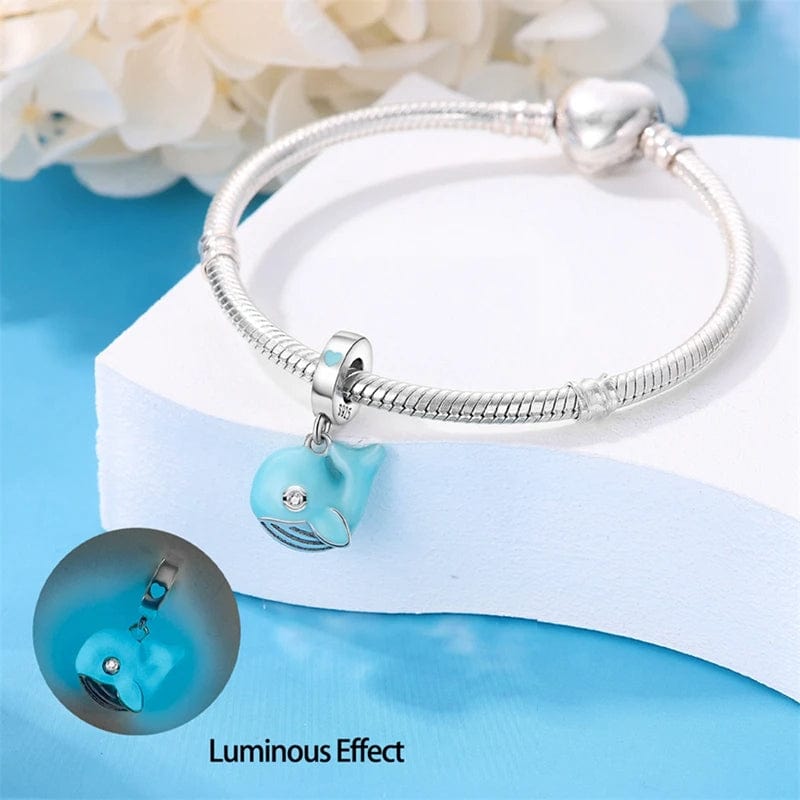 Liora Atelier Turquoise - colored Whale Dangle Charm