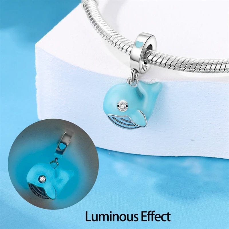 Liora Atelier Turquoise - colored Whale Dangle Charm