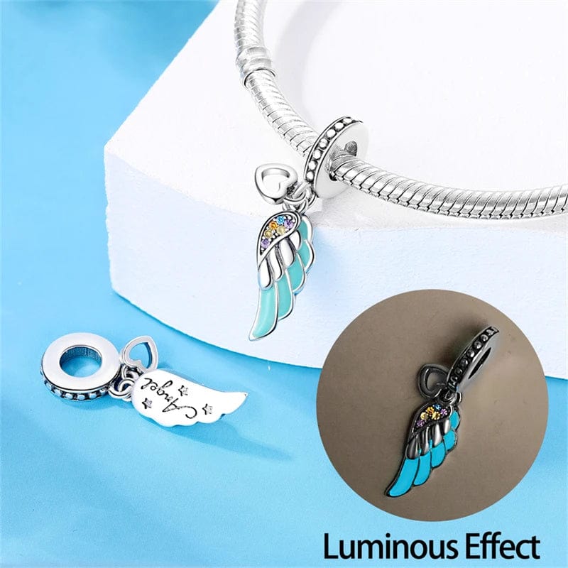Liora Atelier Glow in the Dark Luminous Wing Dangle Charm