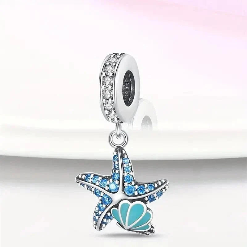 Liora Atelier Sparkling Blue Starfish Dangle Charm