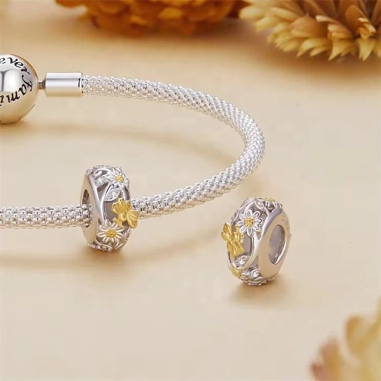 Liora Atelier Golden Butterfly & Floral Garden Charm