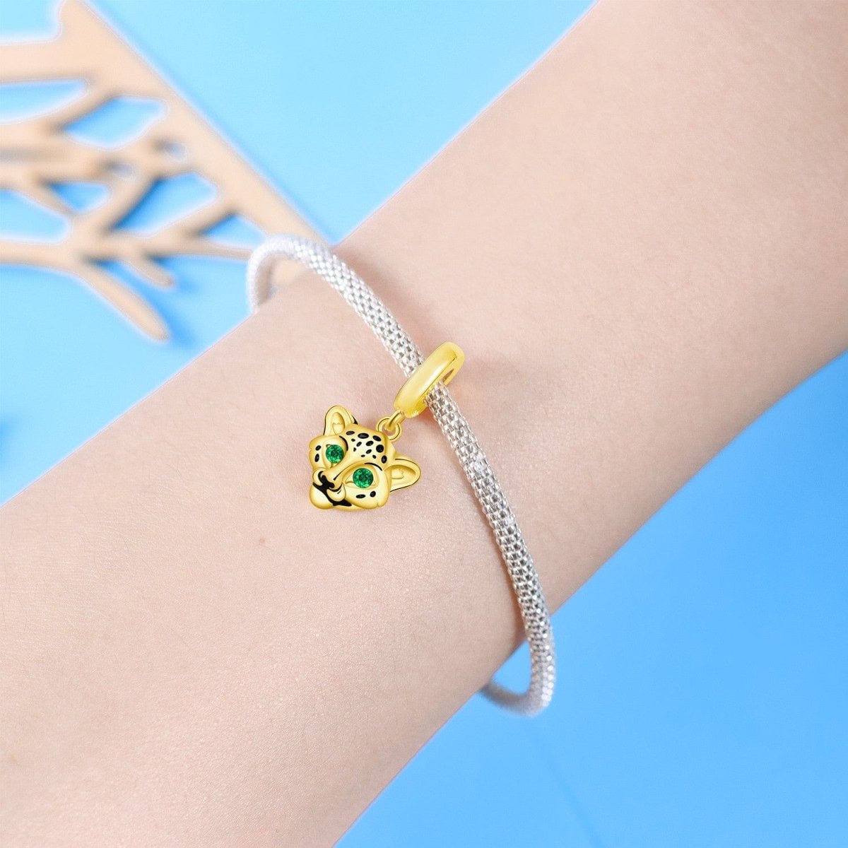 Liora Atelier Golden Cheetah Dangle Charm