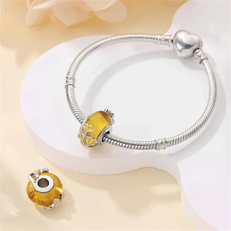 Liora Atelier Golden Ginkgo Leaf Charm