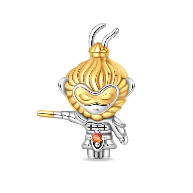Liora Atelier Golden Wukong Monkey Warrior Charm