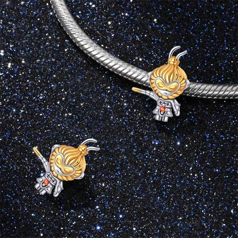 Liora Atelier Golden Wukong Monkey Warrior Charm