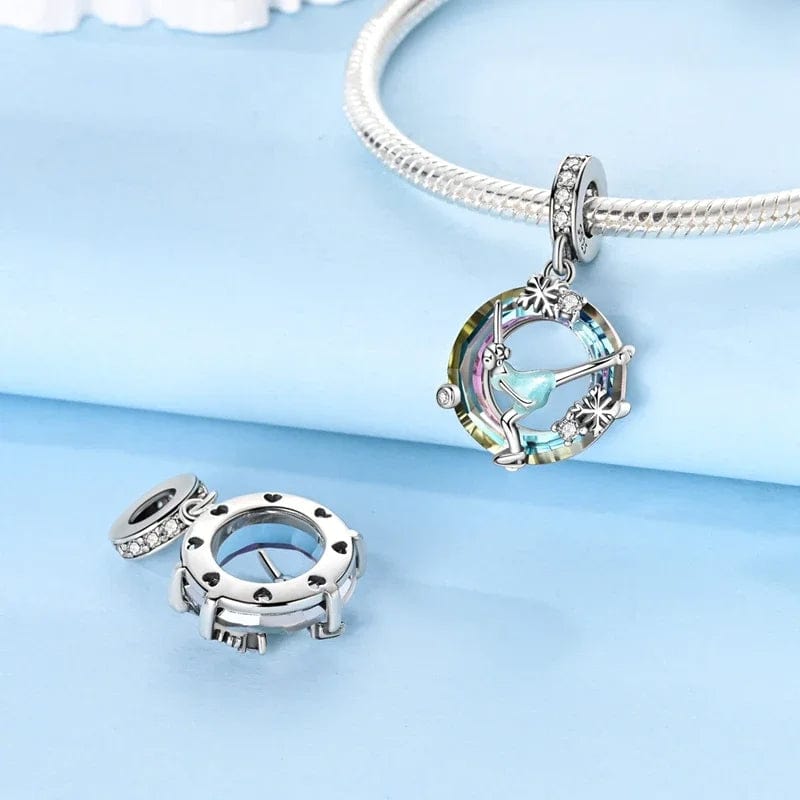 Liora Atelier Graceful Ice Skater in Crystal Snowflake Charm
