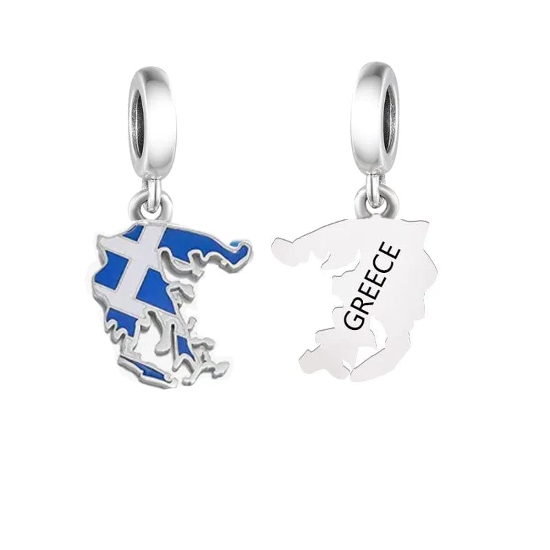 Liora Atelier Greece Map Dangle Charm