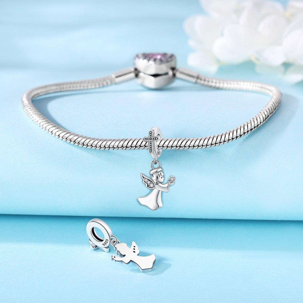 Liora Atelier Guardian Angel Charm with Sparkling Star