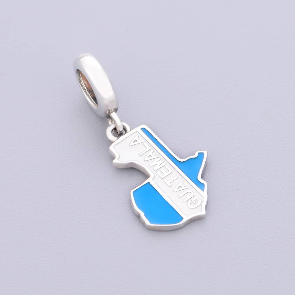 Liora Atelier Guatemala Map Dangle Charm