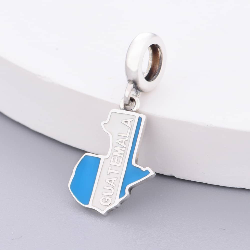 Liora Atelier Guatemala Map Dangle Charm