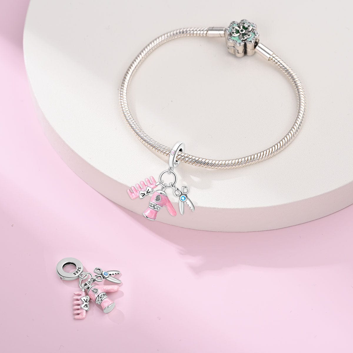 Liora Atelier Hairdryer, Comb & Scissors Trio Charm