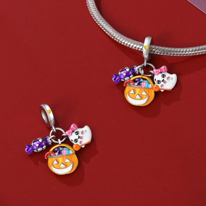 Liora Atelier Halloween Luminous Candy Pumpkin & Ghost Charm