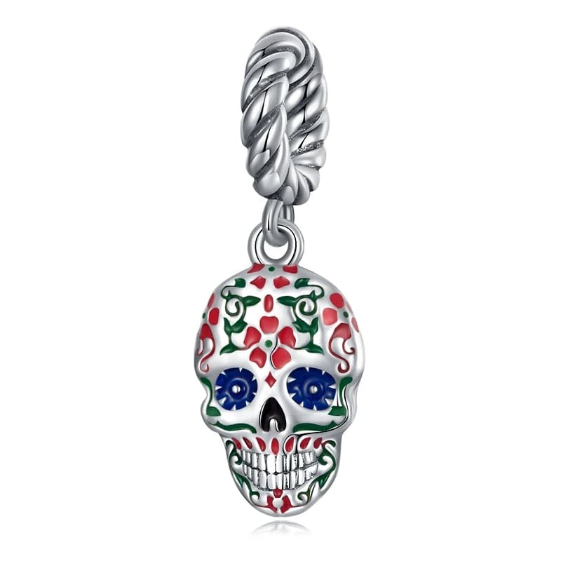 Liora Atelier Halloween Mexican Skull Dangle Charm