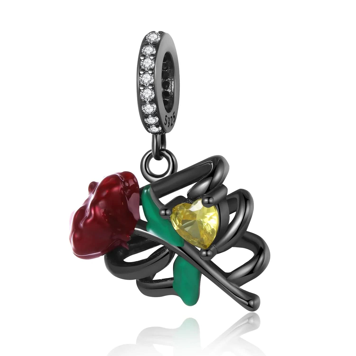 Liora Atelier Halloween Skeleton Rose Charm