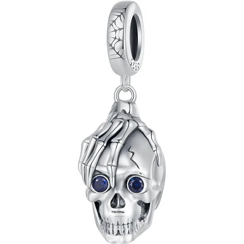Liora Atelier Halloween Skull in Hand Dangle Charm