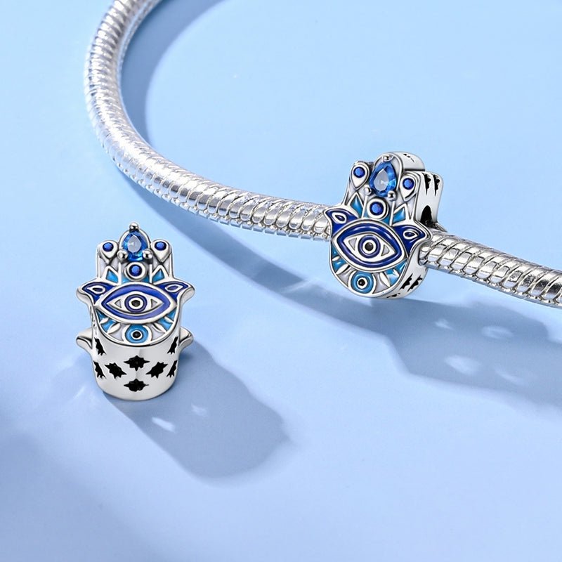 Liora Atelier Hamsa Hand with Evil Eye Charm