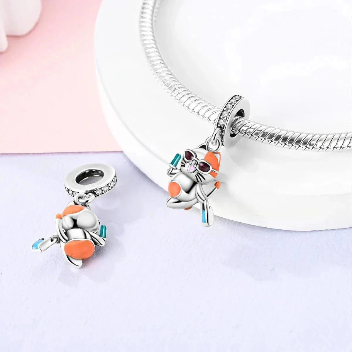 Liora Atelier Happy Beach Cat Dangle Charm