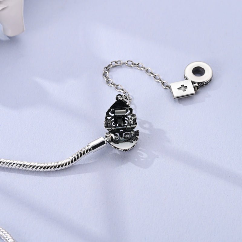 Liora Atelier Heart & Cross Charm Bracelet with Bible Safety Chain
