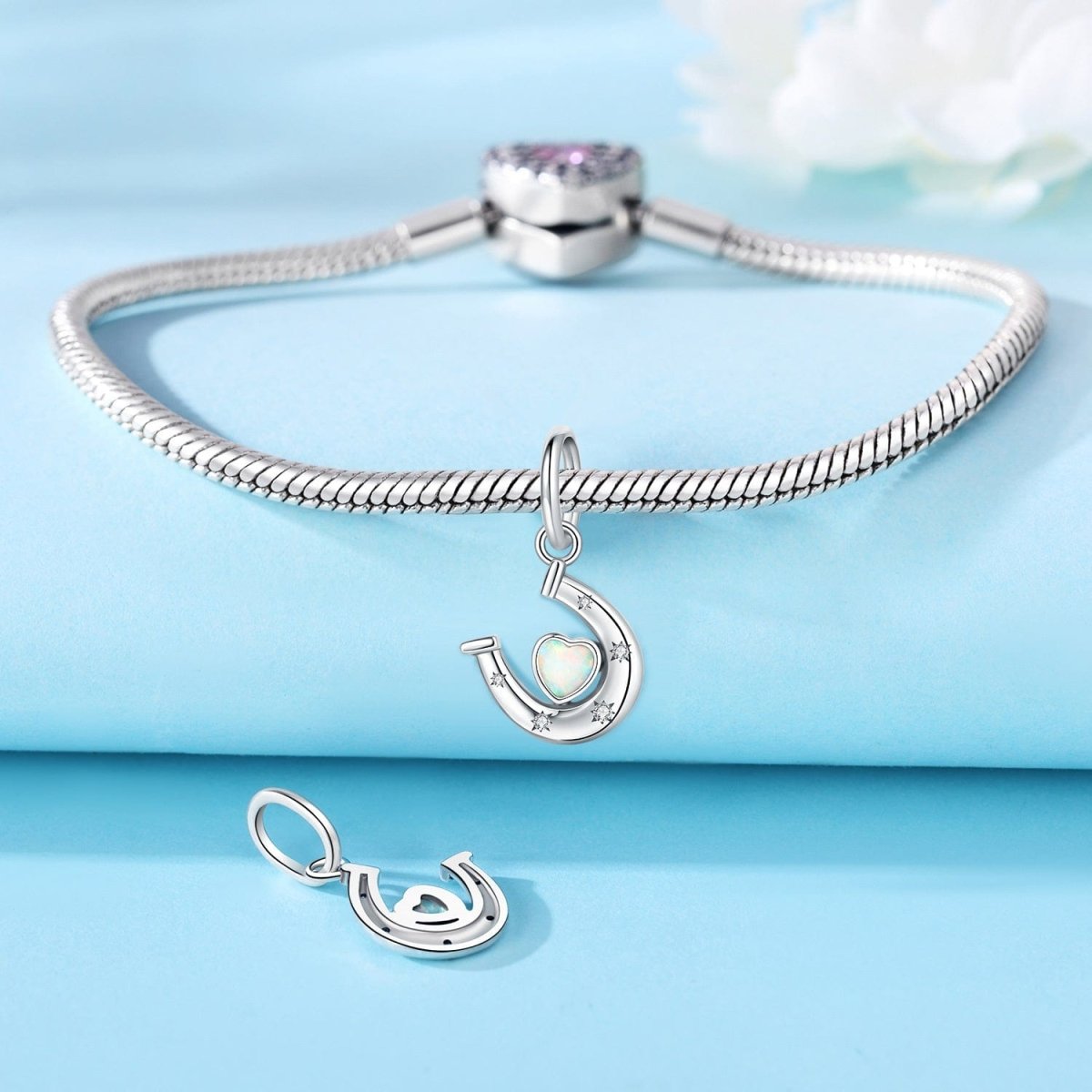 Liora Atelier Heart Horseshoe Charm