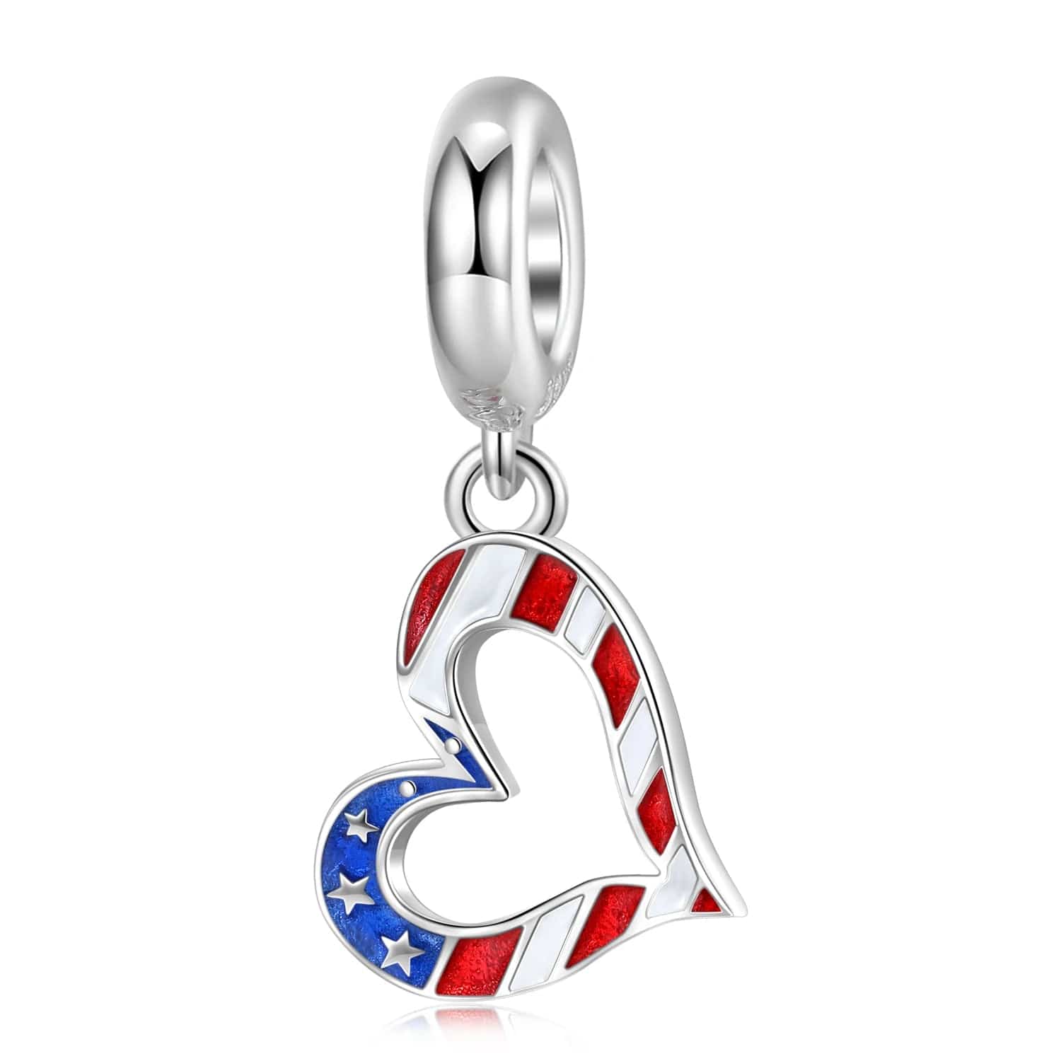 Liora Atelier Heart of America Flag Dangle Charm