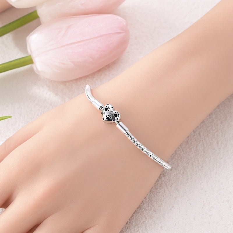 Liora Atelier Heart Paw Print Charm Bracelet