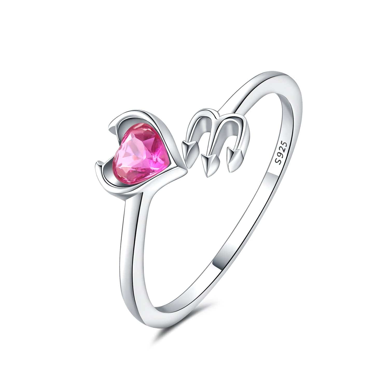 Liora Atelier Heart & Trident Sterling Silver Promise Ring
