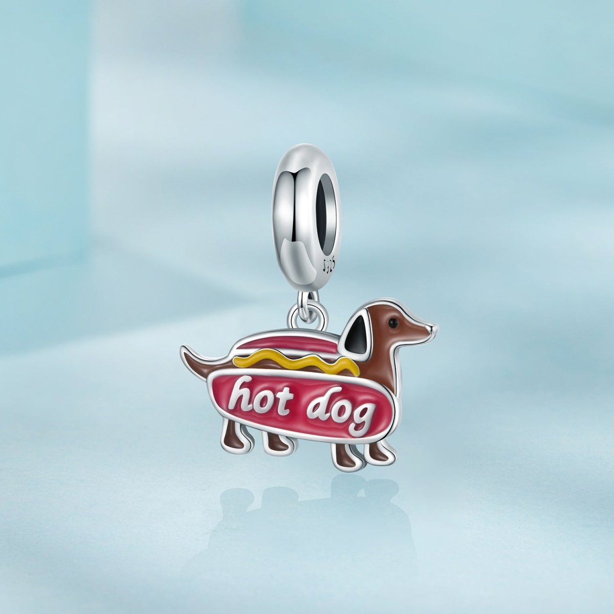 Liora Atelier Hot Dog Dachshund Dangle Charm