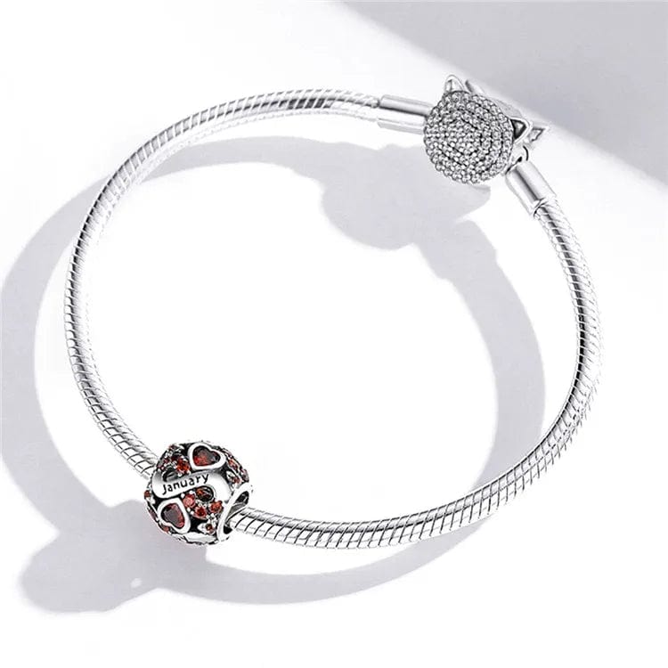 Liora Atelier Infinite Love Zircon Heart Birthstone Charms
