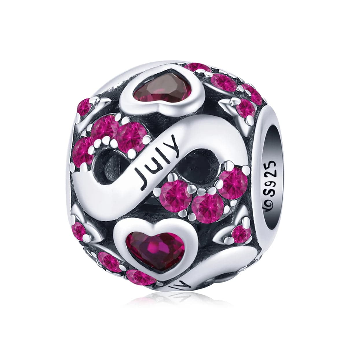 Liora Atelier Infinite Love Zircon Heart Birthstone Charms