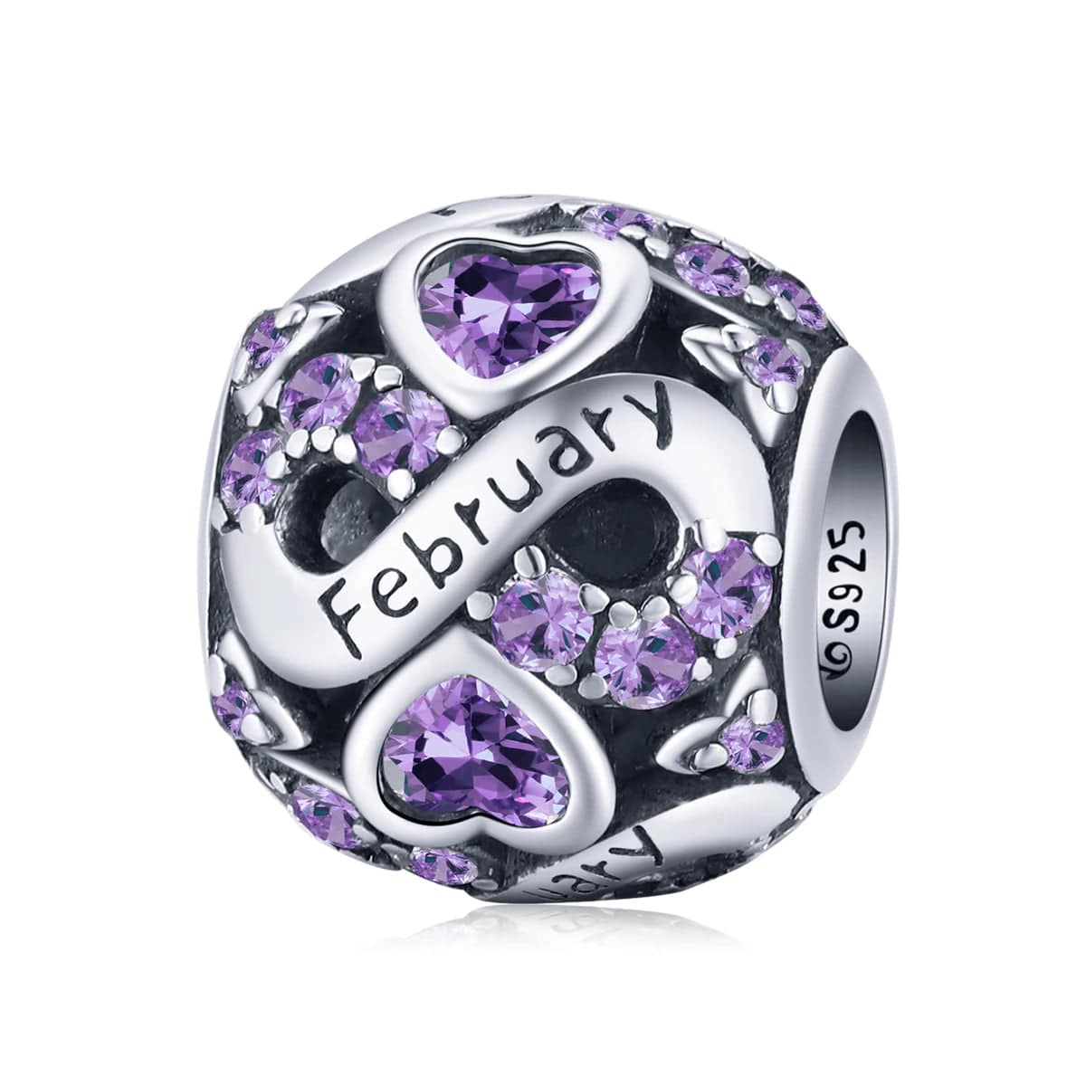 Liora Atelier Infinite Love Zircon Heart Birthstone Charms