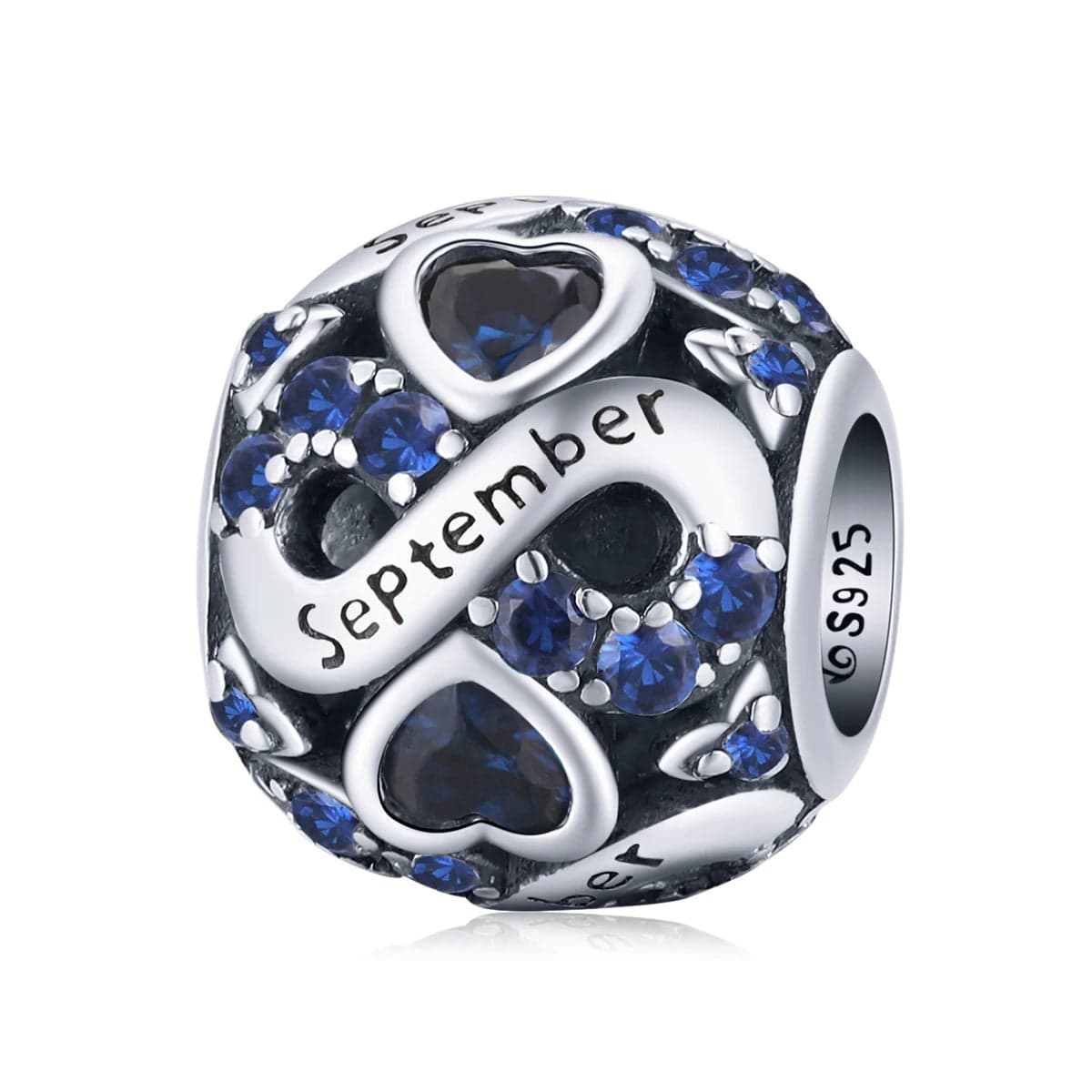 Liora Atelier Infinite Love Zircon Heart Birthstone Charms